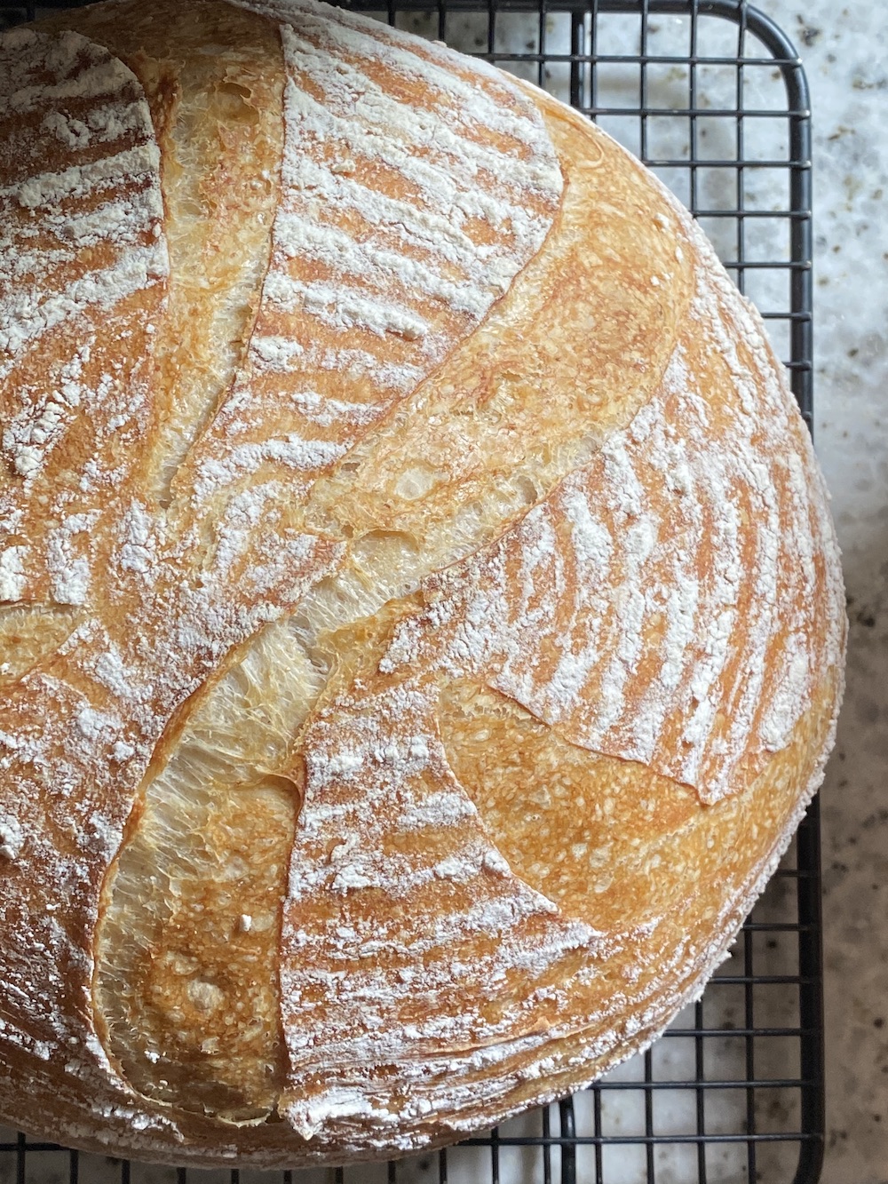 A recent sourdough bread bake